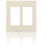 Leviton 80309-S 2-Gang Decora Plus Screwless Wallplate